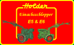 Logo "Holder Einachsschlepper E5 & E6"
